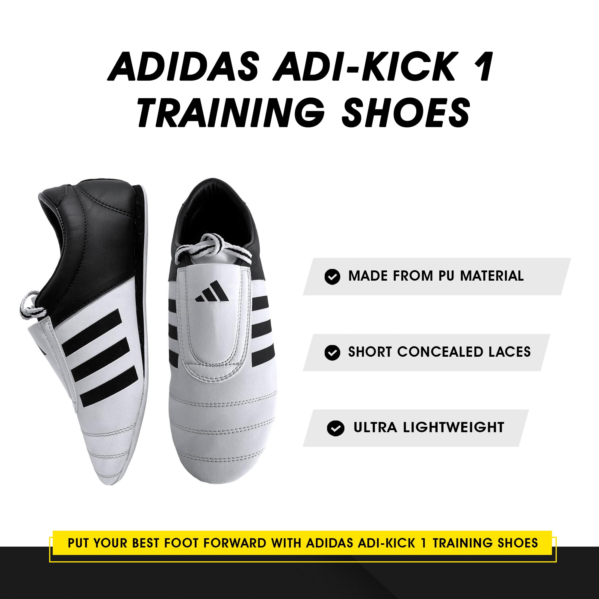 adidas Adi-Kick I Martial Arts Taekwondo Chaussures d'entraînement de karaté, Mixte, Blanc, 8 UK