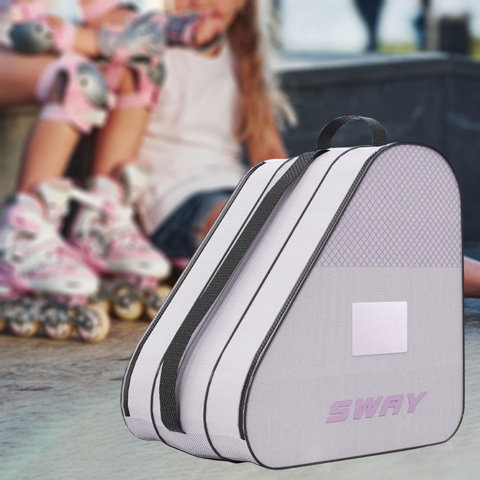 kowaku Bolsa para Patines, Bolsa de Transporte para Zapatos de Patinaje, Tres Bolsillos, Impermeable, Accesorios, Multiusos, Gran Capacidad, asa