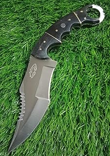 Fixed Blade Custom Hunting Handmade Damascus Steel Full Tang Bowie Hunting Knife Outdoors and Sport Knife - Best.Buy.Damascus1