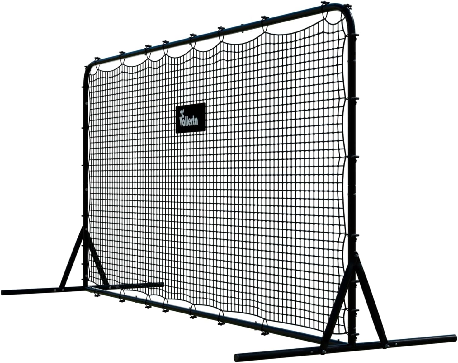 Vallerta® 12x6 Steel Frame Soccer Rebounder Backstop Wall w/Carry Case. Perfect for Solo/Team Kickback Practice and Pass Training. Improve Touch/Passing & Ball Control Skills! US Owned