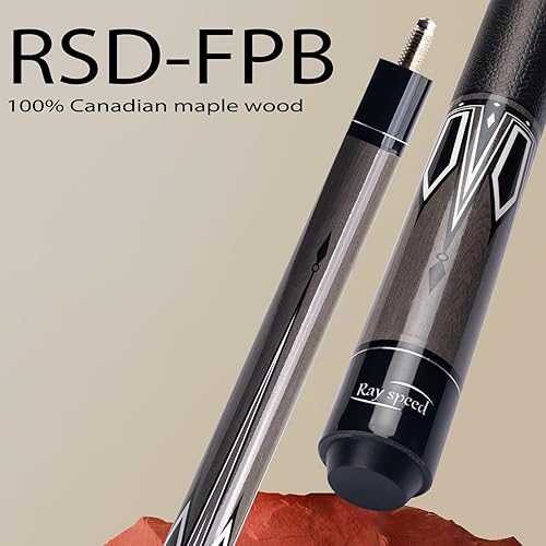 Vista 39 de Palo de billar con eje de desviación baja con estuche rígido de 19 a 20 onzas