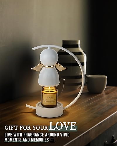 Miniatura 8 de HANASS MT8706 - Lámpara calentadora de velas eléctrica con temporizador, calentador de velas regulable para velas perfumadas, lámparas de velas de