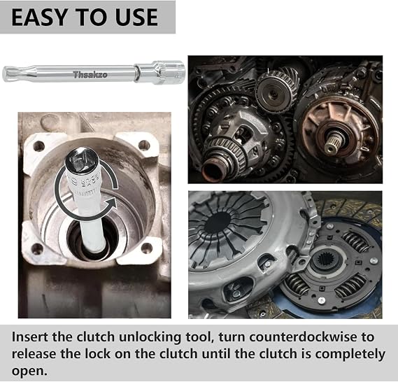 Dual Clutch Transmission Clutch Motor Electromechanical Unit Unlocking Tool for Focus Car Motors Transmission Ford Focus Clutch Reset Actuator Tool with 1/4 Drive