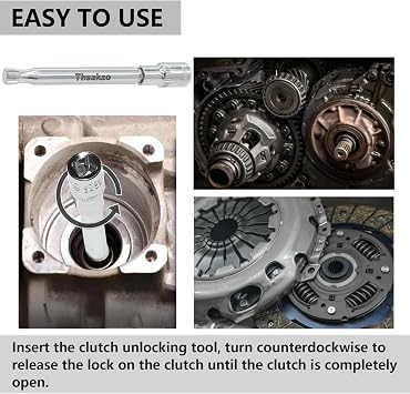 Dual Clutch Transmission Clutch Motor Electromechanical Unit Unlocking Tool for Focus Car Motors Transmission Ford Focus Clutch Reset Actuator Tool with 1/4 Drive