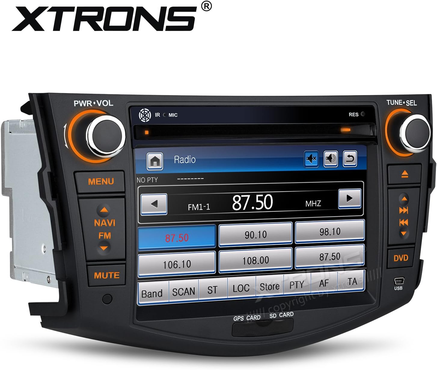 XTRONS® 7" HD Digital Touch Screen GPS Navigation Car Stereo Radio DVD