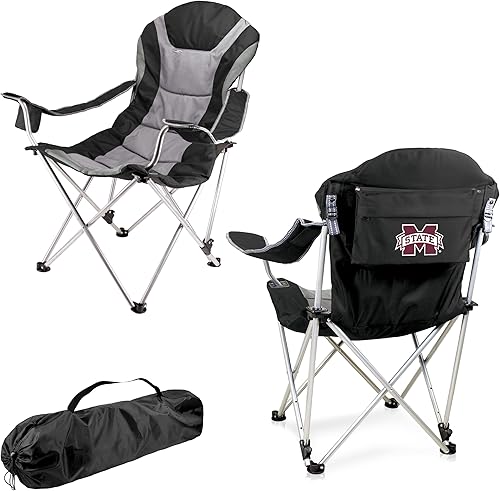 Miniatura 37 de Picnic TIME NCAA Arkansas Razorbacks Reclining Camp Chair - Beach Chair for Adults - Sports Chair with Carry Bag Azul marino con detalles