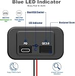 2PCS 12V/24V RV USB Outlet, Dual PD3.0 Type-C (USB C) & Quick Charge QC3.0 USB-A Port Panel Mount Automotive Car Socket Charger Power Adapter for RV Marine Boat Bus ATV Motorcycle Truck Golf Cart
