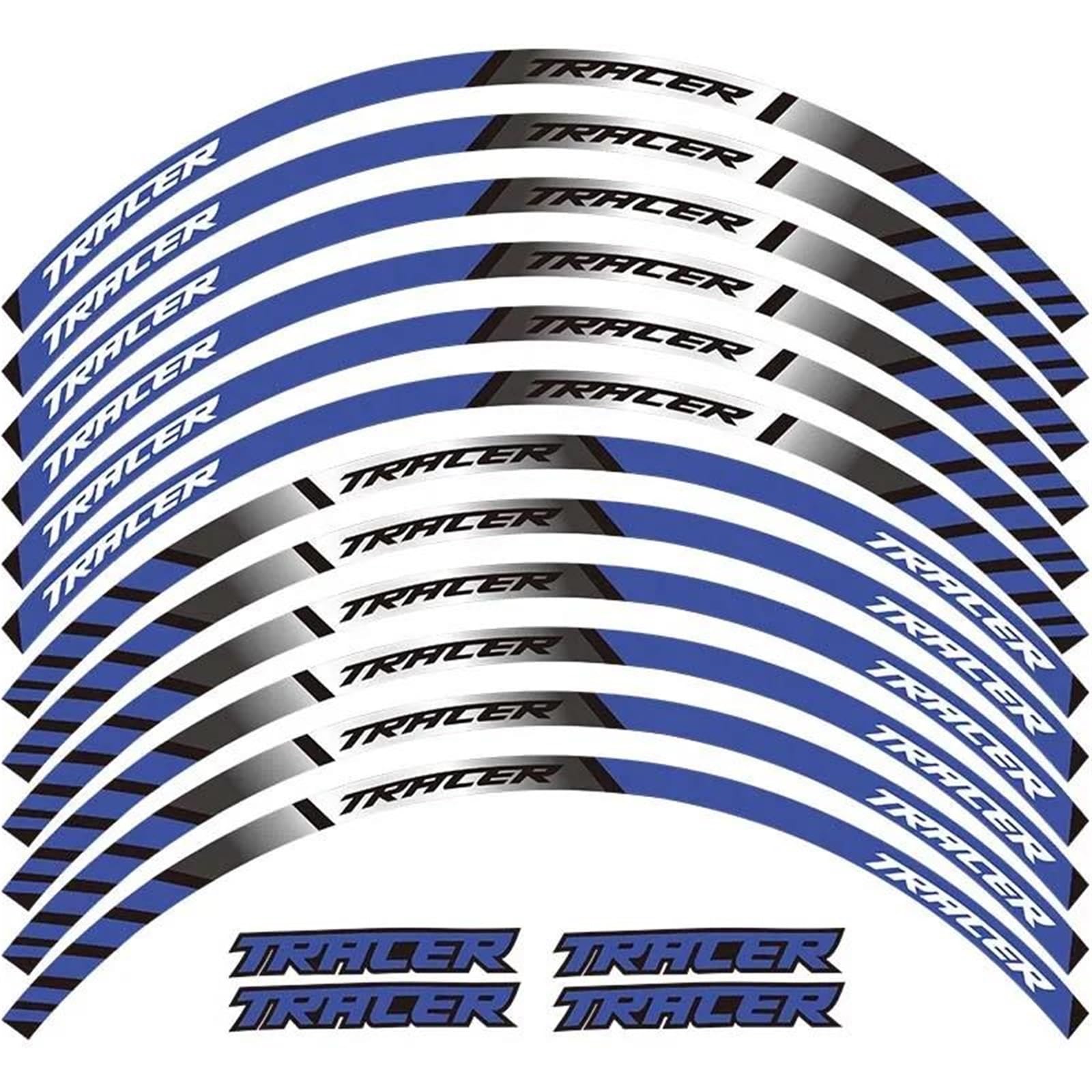 Motorcycle Stripes Rim Stickers are Suitable for Yamaha for Tracer 700 De 900 850 MT07 MT09 MT-07 MT-09 Wheel Rim Sticker(Color4)