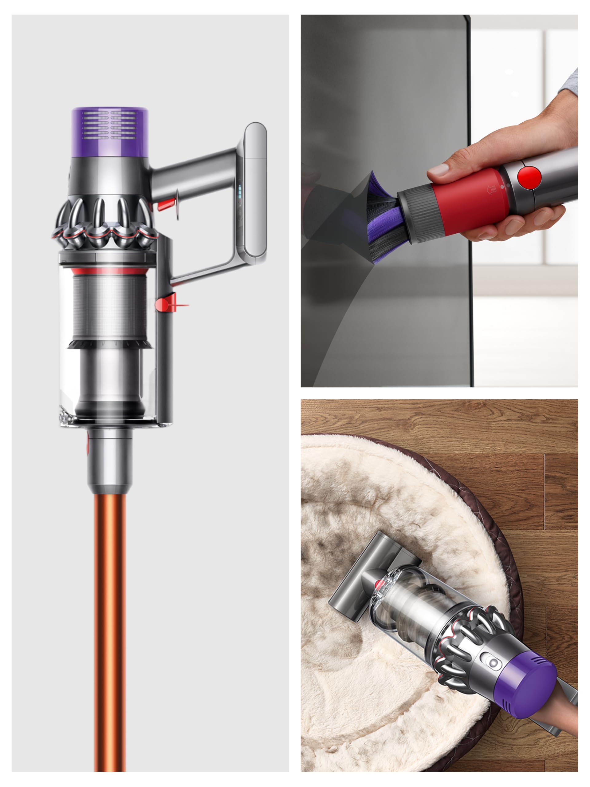 Dyson Cyclone V10 Aspirapolvere senza filo con Adattatore per angoli nascosti