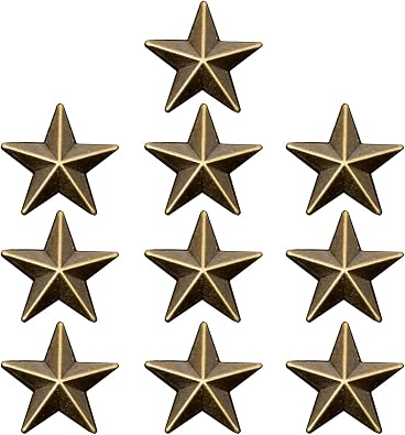 Fashion Men Retro Star Brooch Pins Collar Suit Stick Breastpin Pin Brooch Gift Icon Badge Lapel Pin For Coat Caps, Antique Bronze Plated
