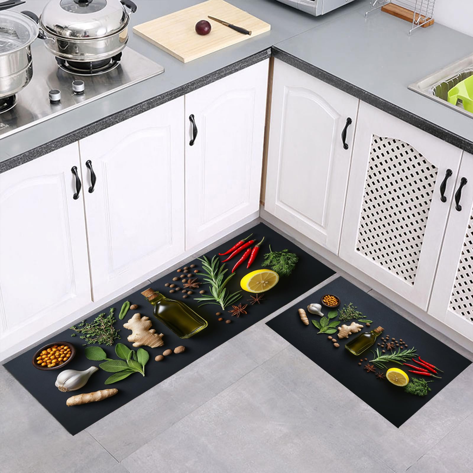 Tapis de cuisine antidérapant pour protéger le sol pendant la cuisson