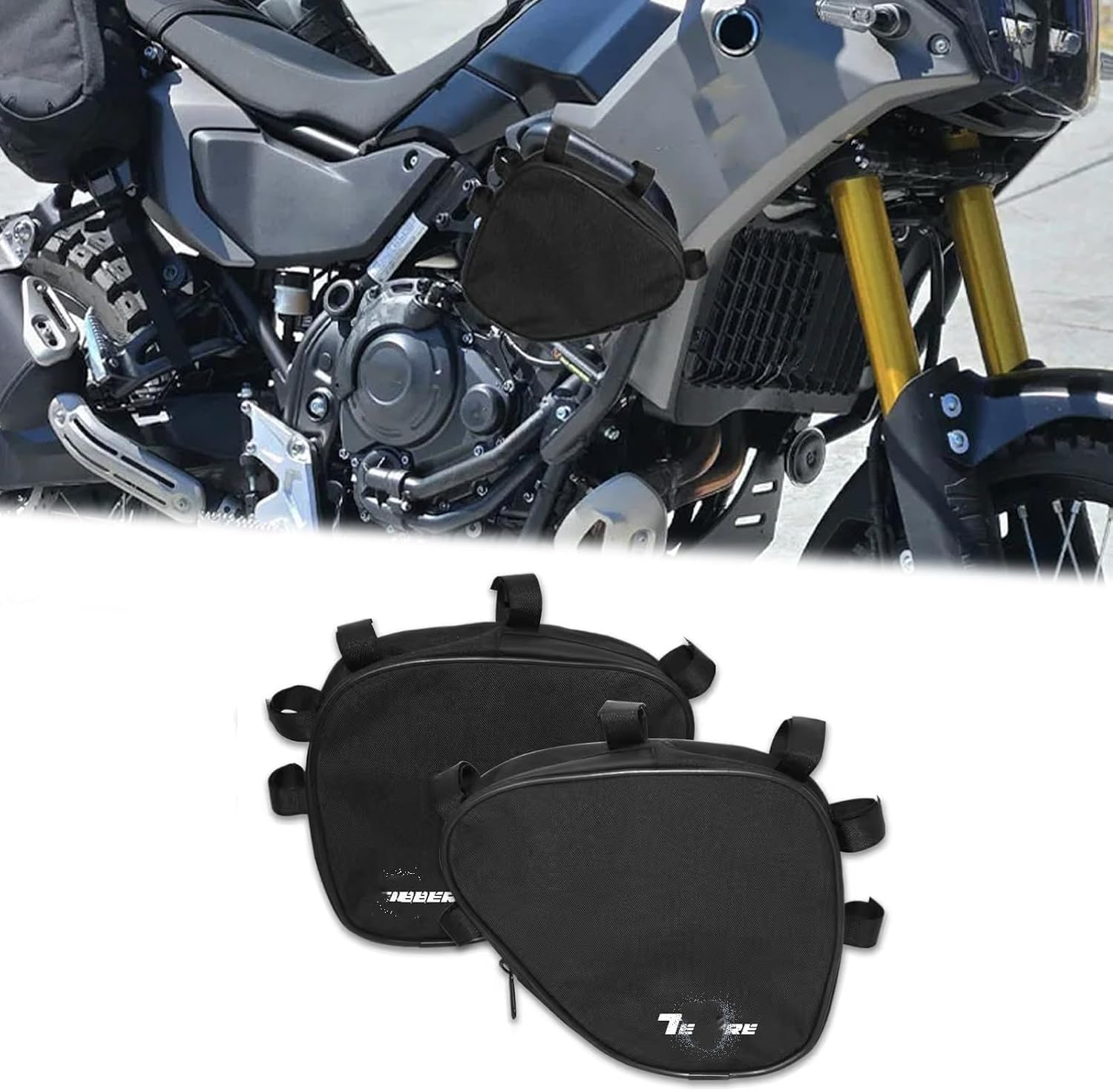 For TENERE 700 2025 2024 2026 tenere 700 2024-2025 2026 Motorcycle Frame Crash Bars Waterproof Bag Repair Tool Placement Bag