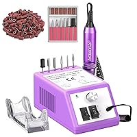Vista 10 de Jiasheng Taladro eléctrico de uñas, máquina profesional de 30000 rpm, taladro de uñas para uñas acrílicas, kit profesional de manicura y pedicura