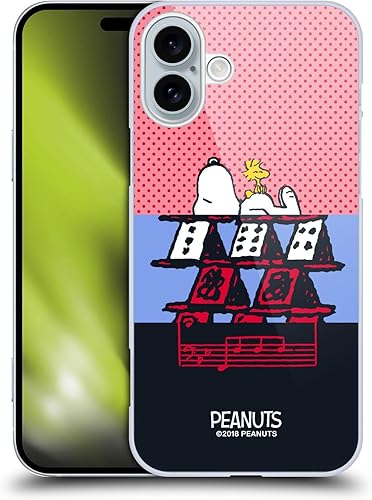 Miniatura 271 de Head Case Designs Carcasa rígida con licencia oficial de Peanuts Snoopy Pirate Halfs and Laughs compatible con Apple iPhone 15 Snoopy Pirata,Charlie