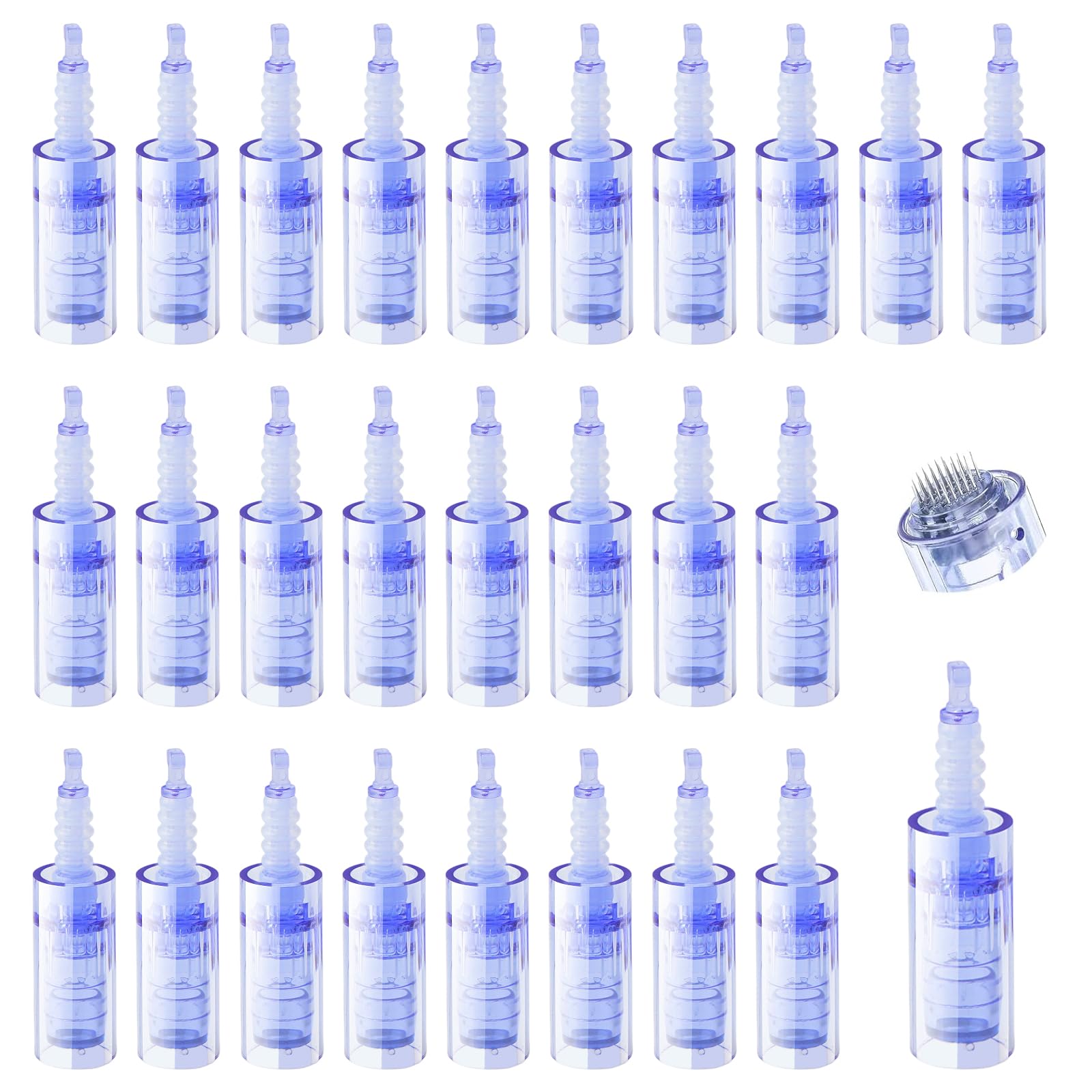 30 Pezzi Aghi Di Ricambio 36pin Dermapen Microneedling Confezionata Singolarmente Micro Aghi Dermapen Per Auto Electric Deep Microaghi Derma Pen Adatta alla Baionetta Penna Micro-ago
