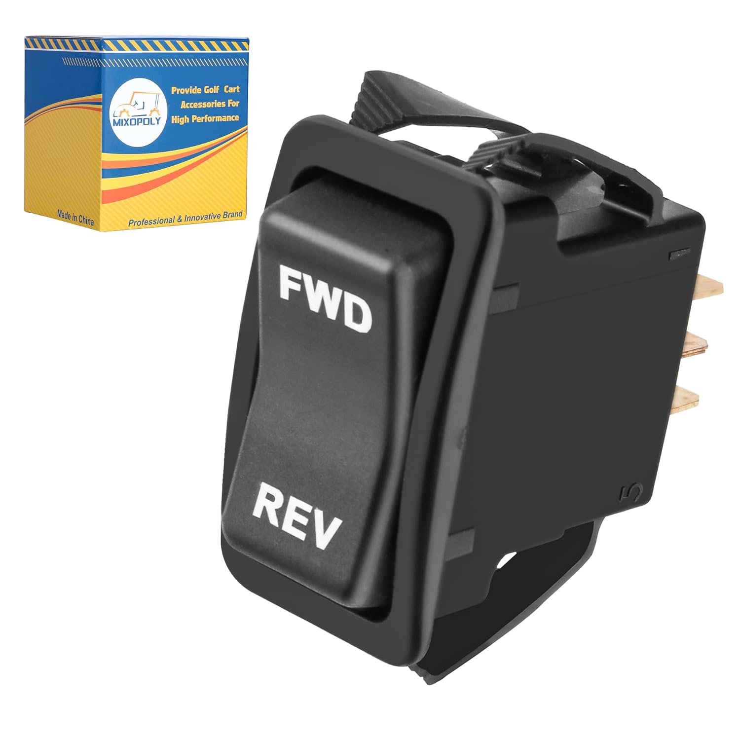 Golf Cart Forward Reverse Rocker Switch for EZGO TXT PDS 2003-Up Electric Golf Cart, Replace OEM 74323G01, 74323-G01