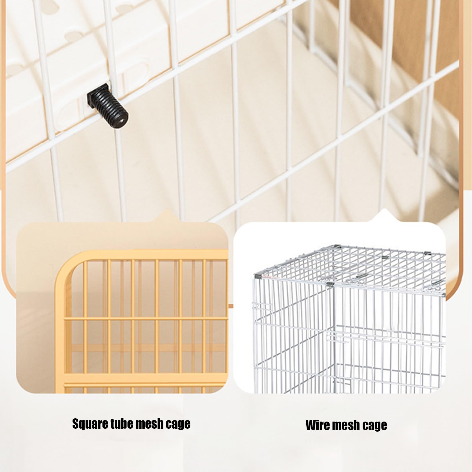 Hamster Habitat Casette Retrattili Per Conigli Con Decorazione | per Gabbie Animali Domestici Ampliati per Sdraiarsi, Alzarsi e Riposare - Ideali per Gerbilli, Furetti e Scoiattoli in Casa
