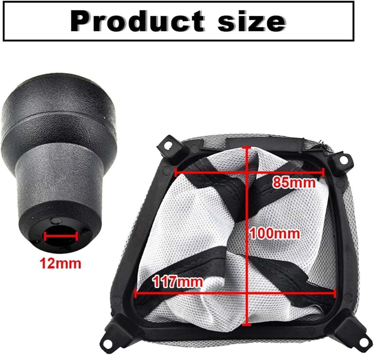 Shifter Gaiter Boot Cover Car Accessories Gear Shift Knob Lever Handball Compatible for Hyundai Tucson 2004 2005 2006 2007-2009(Gaiter Boot)