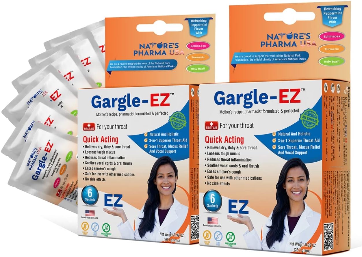 Gargle Away by Nature's Jeannie All Natural Mucus Care Soothes Mucus, Post Nasal