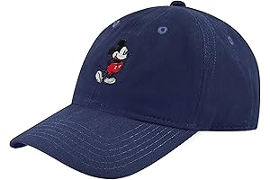 Concept One Mickey Mouse Embroidered Cotton Adjustable 'Dad' Hat
