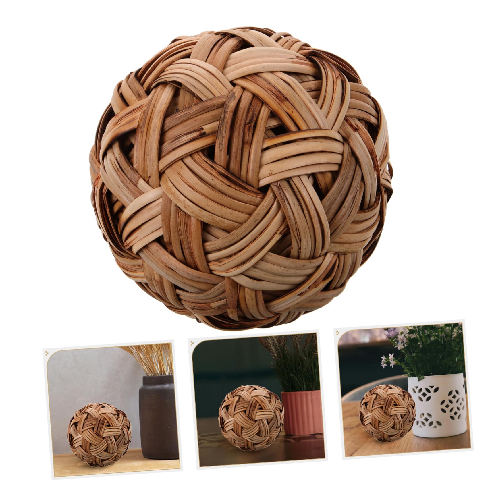 QUMIIRITY Decorative Woven Ornament for Home Handmade Craft for Elegant Aesthetic Appeal Unique Tabletop Decor for Room and Events
