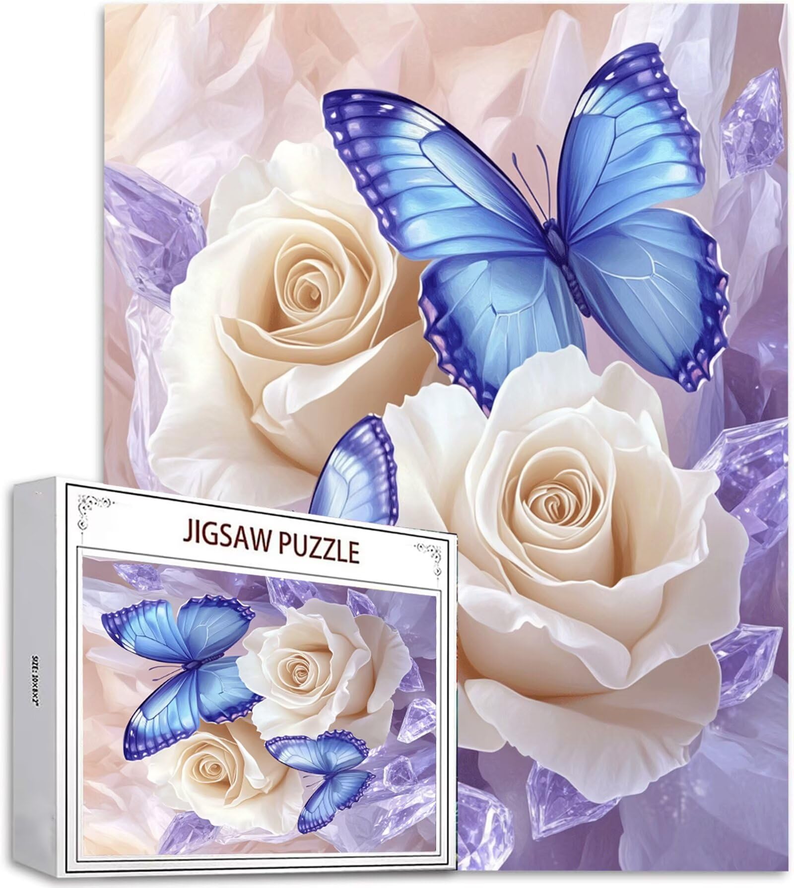 Puzzle 5000 Pezzi, 3 4 5 Anni Puzzle Rosa 6 7 8 Anni Giochi Educativi Sostenibili Con Motivi Per Adulti Da Gioco in Legno Di Alta Qualità Jigsaw Fiore per Gioco Familiare, 2026 Regalo Natale H-7730