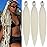 Platinum Blonde Braiding Hair Pre Stretched Braids Hair Extension 26 Inch for Braiding(Pack of 3)