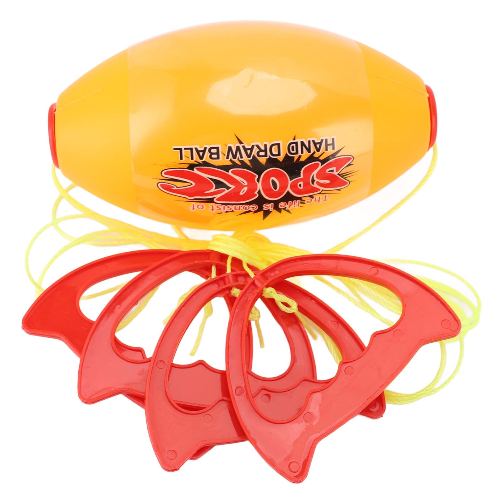 Balle de Navette à Tirer Géante – Corde Fleible + Poignée Ergonomique, Jeu Sportif Intérieur/Etérieur pour Enfants & Adultes (Style Plat)