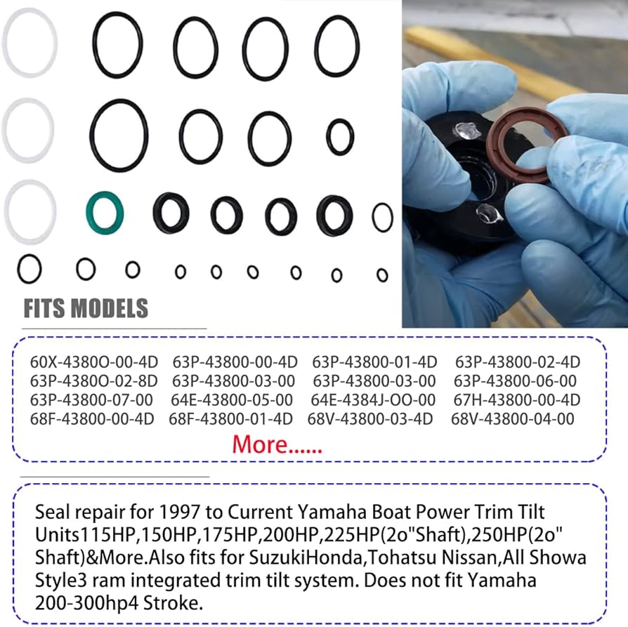 Amazon.com: JIAD 115225FS Tilt Trim Seal Kit Fast Strike Power