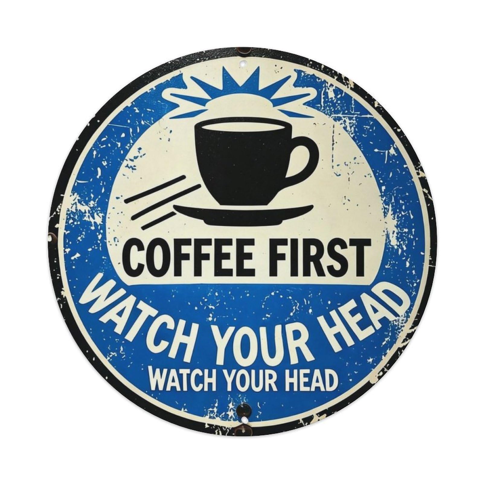 COFFEE FIRST Metal Tin Sign Plaque