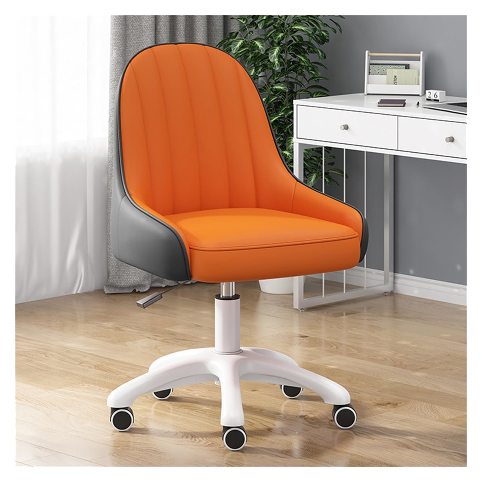 Chaise de bureau moderne ergonomique dossier moyen et assise pivotante confort