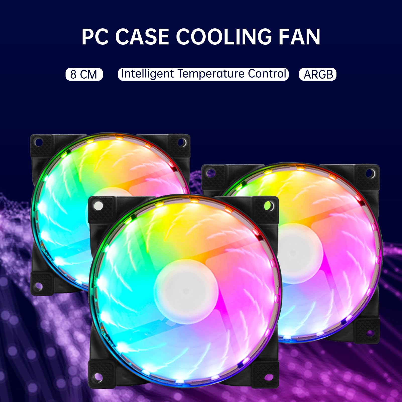 pcケース　ファン7個➕CPUクーラー付き Amazon.co.jp: LAISANIM 80mm PWMケースファン 5V 7ブレード PC