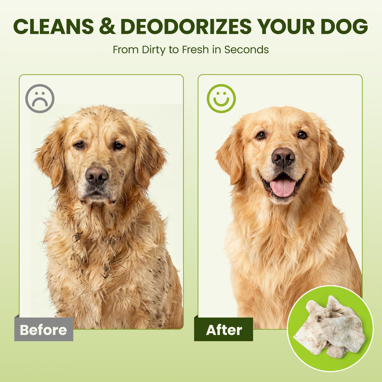 Hypoallergenic Pet Wipes for Dogs & Cats – Quick Clean & Deodorize Paws, Butt, Eyes, Ears, Face & Fur | Daily Grooming After Walks and Between Baths | Extra Large & Thick | Coconut Scented, 400 Count - image 5