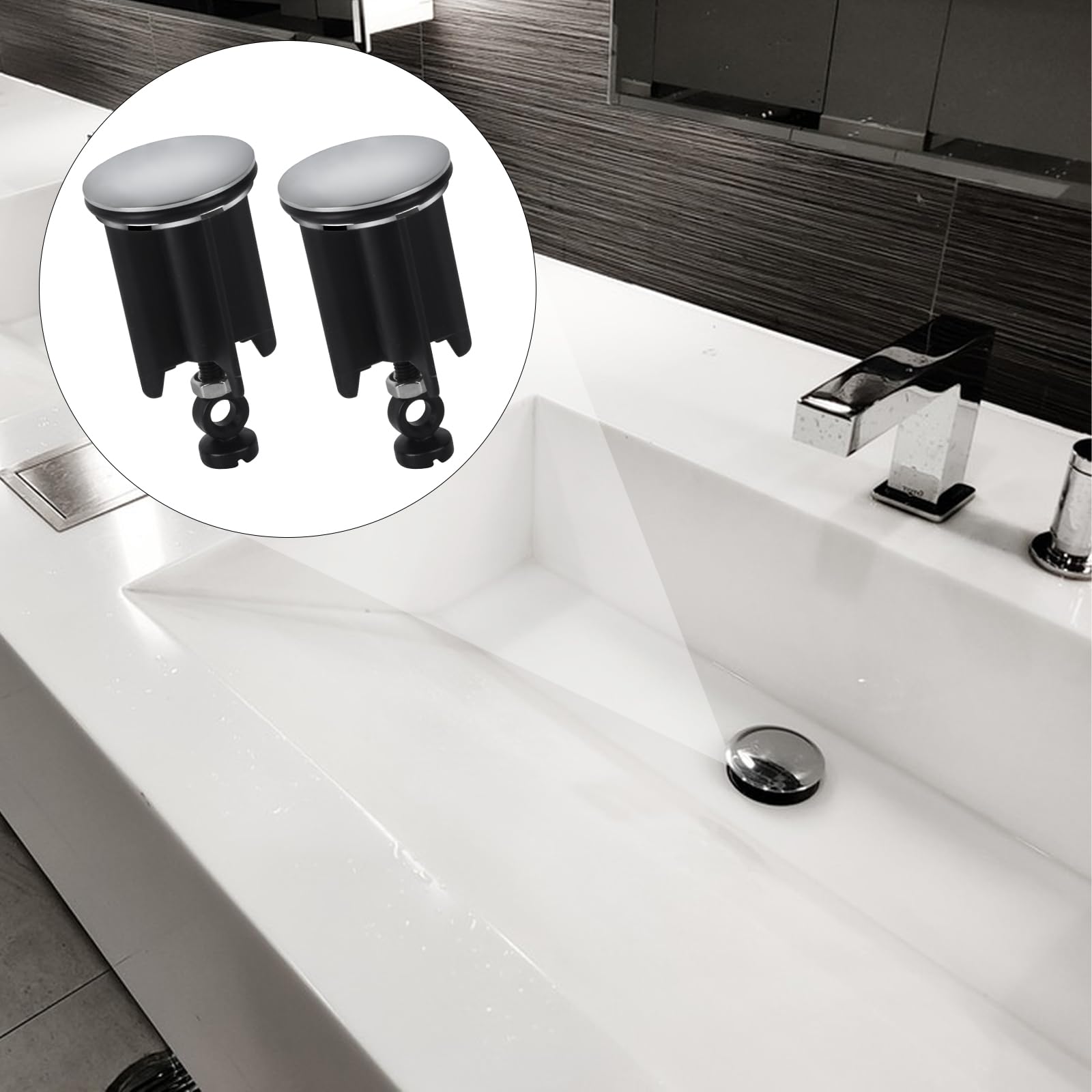 Lot De 2 Bouchons De Vidange Carrés Améliorés En Silicone