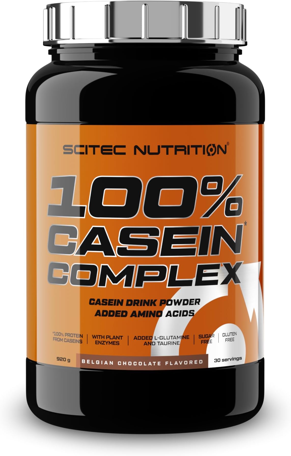 SCITEC NUTRITION 100% Casein Complex Protein from Caseins | Belgian Choclate Flavour (Food Suppliment) - 920 g