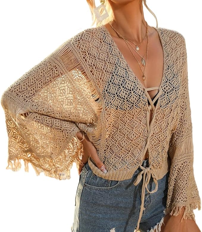 Pisexur Cardigan à Manches Longues Pour Femmes Mode T-Shirt Automne Ouvert Cardigan De Noël Ample Blouse Imprimée Manteau Avec Poches Cardigan Décontracté