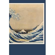 Japanese Notebook with Woodblock Print Design For scrapbooking and writing about your travels