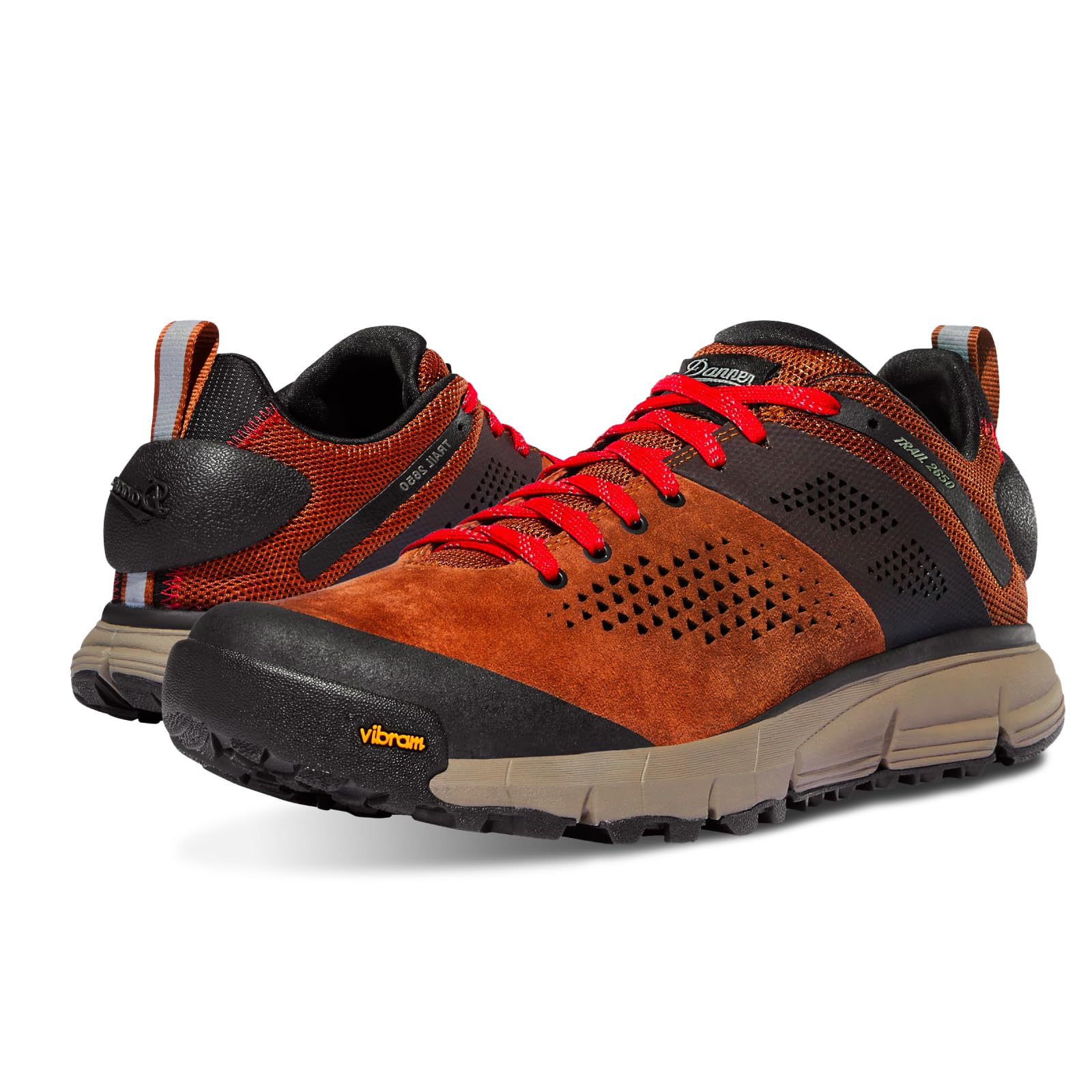 Danner Trail 2650 3” Suede Hiking Shoes for Men - Lightweight and Breathable Trail Hiking Shoes with 8mm Drop, EXO Heel Retention System, and Vibram Sole with Megagrip