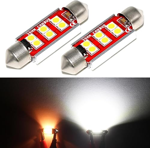 Miniatura 11 de PHINLION Bombillas LED DE3175, súper brillantes de 500 lúmenes, 31 mm Festoon DE3021 DE3022 3175 para luces interiores de techo, mapa, maletero