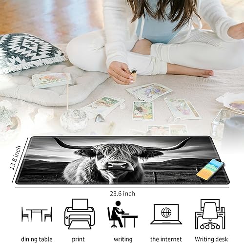 Miniatura 10 de Alfombrilla de mouse para TCG, tapete de juego, 23.6 x 13.8 pulgadas, tapete de juego para MTG RPG CCG, juego de cartas, tapete de mesa perfecto