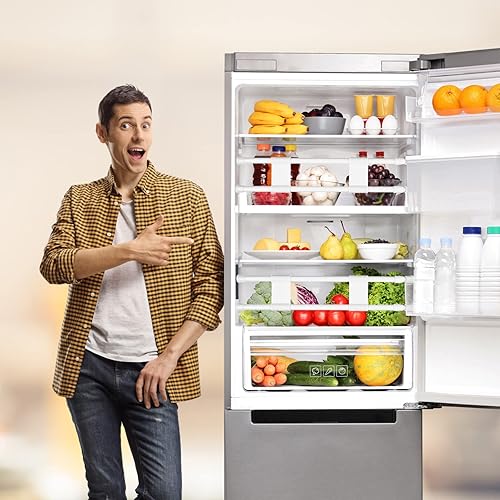 Miniatura 4 de Zubebe Barra doble para refrigerador de RV ajustable, accesorios para nevera RV, barras de tensión, barras de refrigeración para sostener alimentos