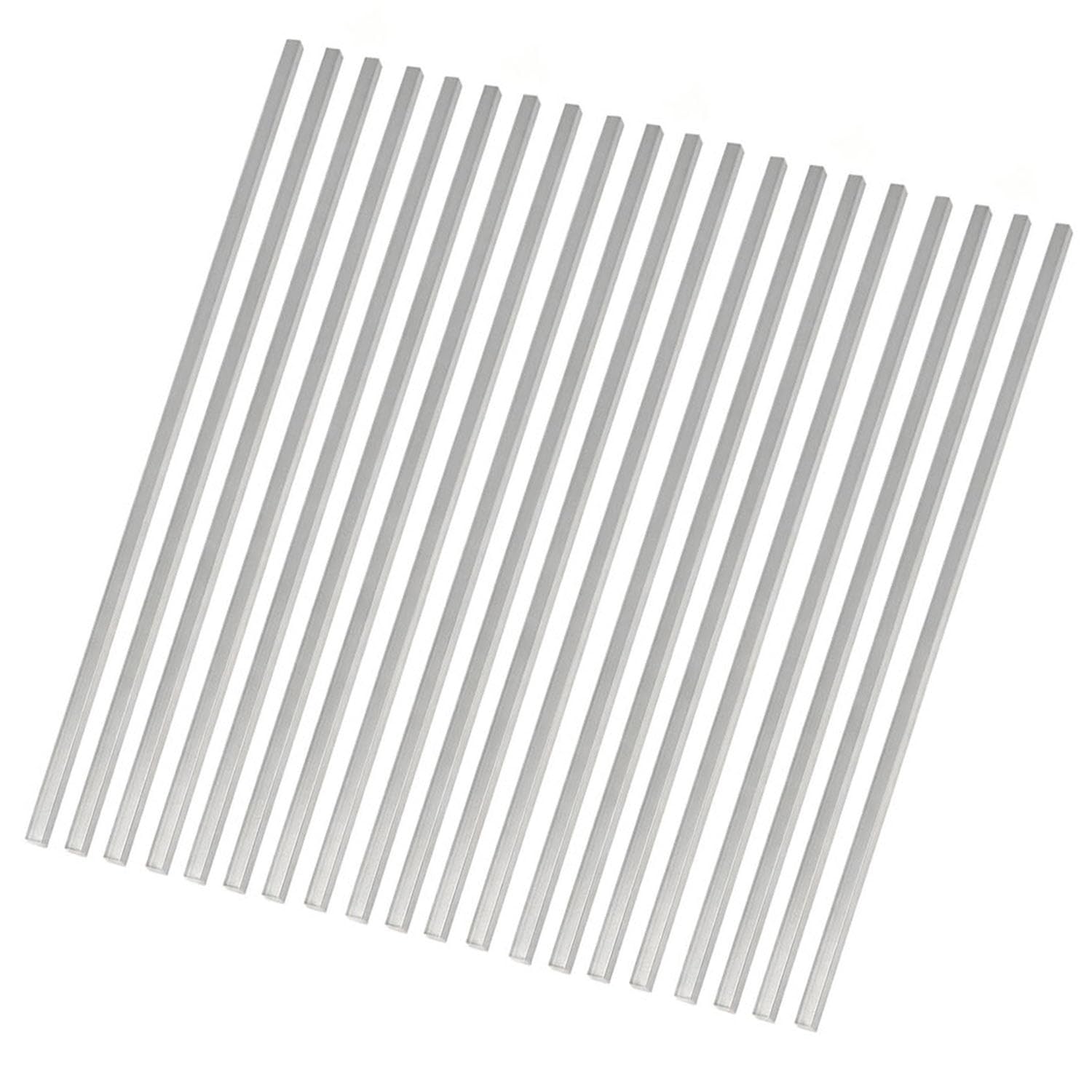 6 Pieces 1/2" X 1/2" Square Aluminum Flat BAR 12" Long .5" 6061 General Purpose Plate,T6511 Solid New Mill