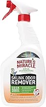Nature’s Miracle Skunk Odor Remover, 32 Fluid Ounces, Removes Skunk Odors On Fabrics, Clothing, Carpets And Other Surfaces