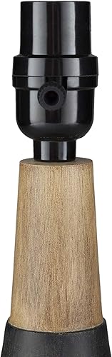 Miniatura 5 de Mark&Day Lámparas de mesa, Poysdorf moderna lámpara de mesita de noche en blanco y negro para mesita de noche, dormitorio, sala de estar, oficina