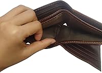 Vista 25 de Hombres Cool Eagle Wolf Caballo Totem Cuero Vaca Vertical Cartera Cremallera Multi-tarjeta Titular, Tótem de caballo, Minimalista