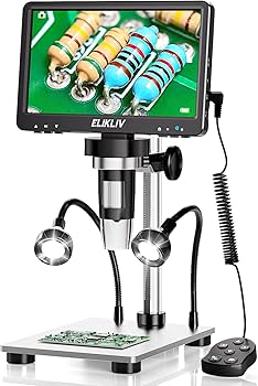 Amazon.co.jp: 7インチ デジタル顕微鏡 Elikliv LCD ビデオ コイン
