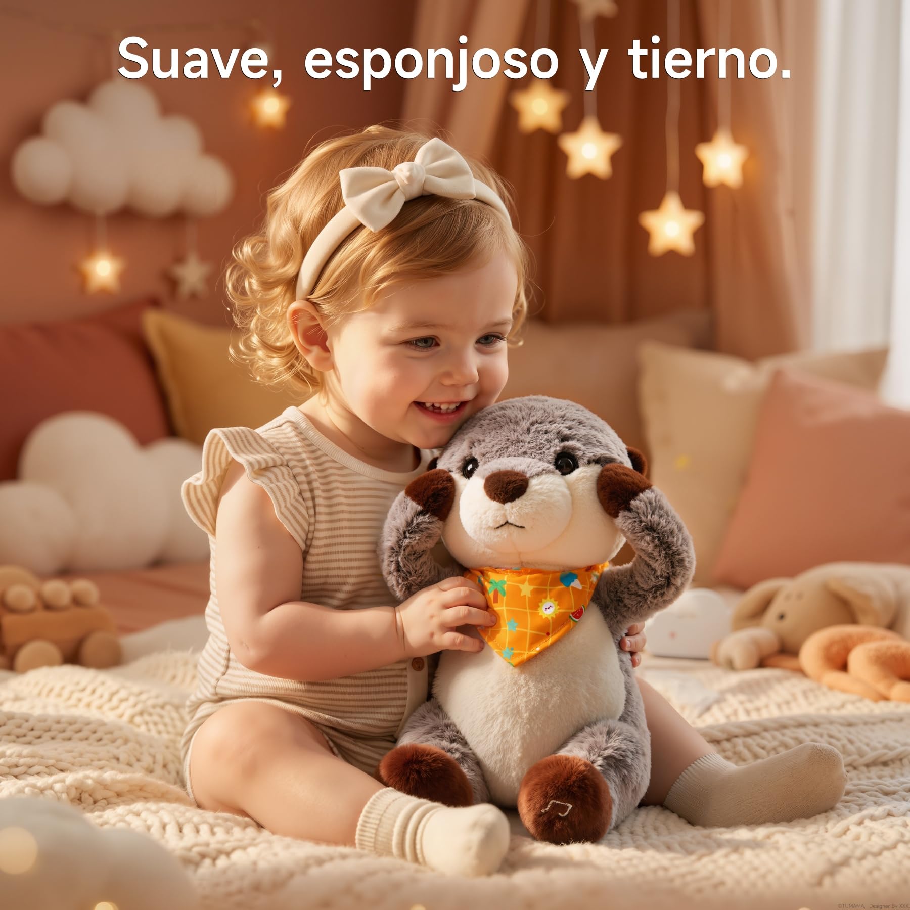 TUMAMA KIDS Juguete Interactivo con Forma de Nutria Que Canta y Habla