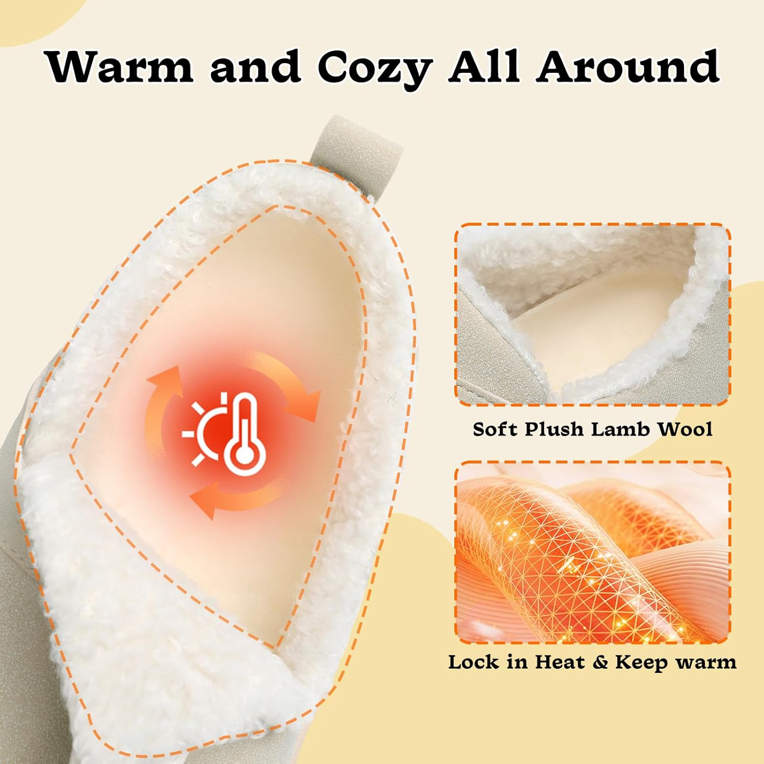 BARERUN Toddler Slippers Wide Waterproof House Shoes Fuzzy Suede Moccasin Slippers for Kids Barefoot Adjustable Indoor Outdoor Slip On Warm Winter Shoes - Image 3