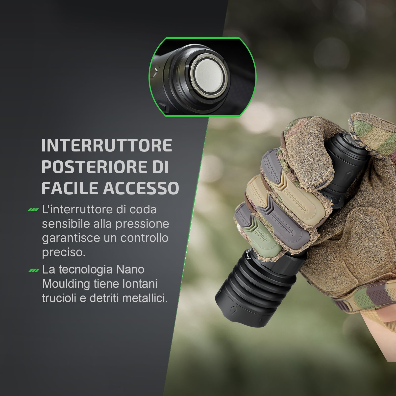 OLIGHT Warrior X 4 Ricaricabile Torcia Potente Alta 2600 LM 630M | Caricamento Tramite USB-C, Dotata di Custodia in Pelle, Impermeabile IPX8, Ideale per Attività All'aperto, Campeggio e Caccia