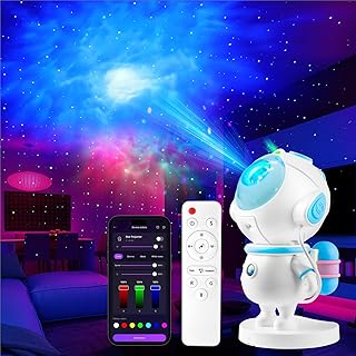 Kangtaixin Astronaut Sternenhimmel Projektor Kinder, LED Nachtlicht Galaxy Projektor mit Timer und Fernbedienung, APP Control, Kinderzimmer Deko Weihnachten Teenager Mädchen Geburtstag Geschenk (Blau)
